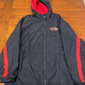 NHRA Racing Main Gate Full  Zip Up Hooded Jacket - Size Small. -